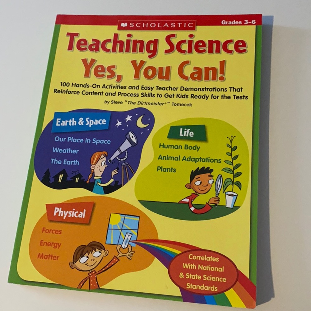 Scholastic grades 3-6 science, yes you can learning workbook hands on activity